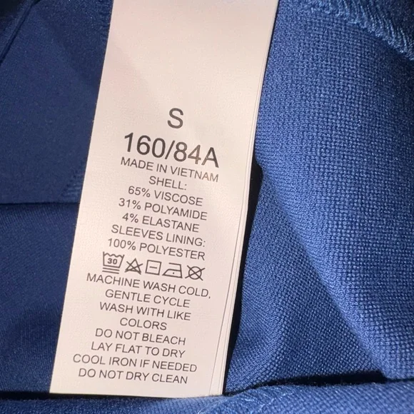 ✨FLASH SALE✨Kate Spade Ponte Puff Sleeve Shift Dress Astral Blue Dress Size S - Picture 8 of 9